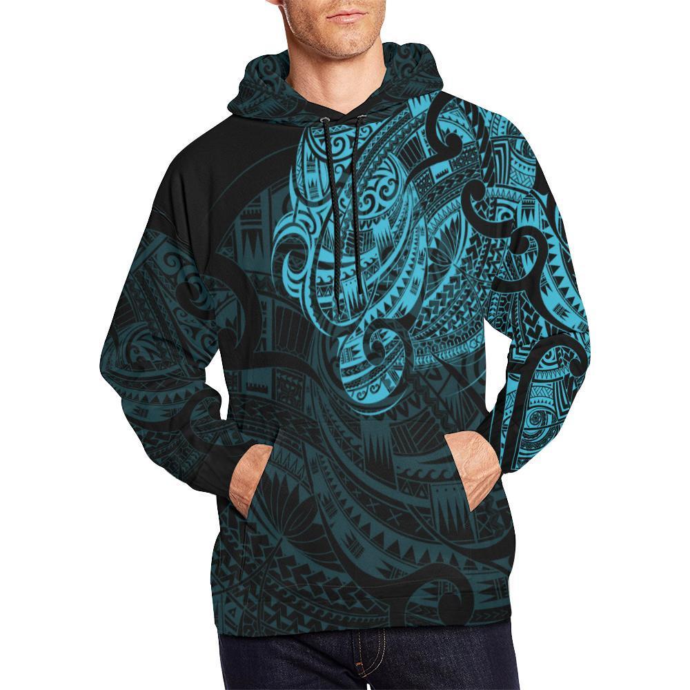 Maori Hoodie, New Zealand Maori Tattoo All Over Print Hoodie
