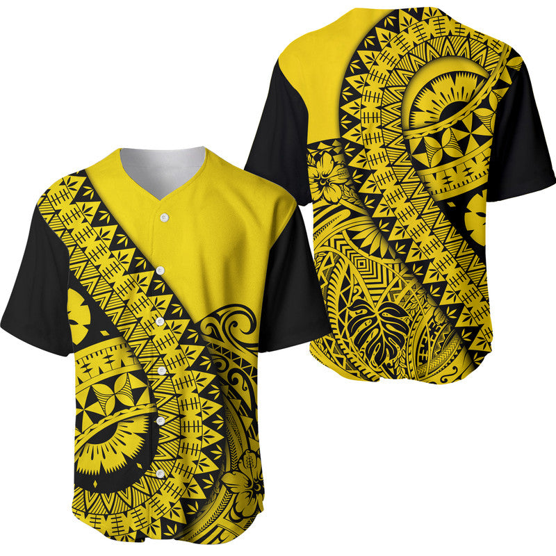 Polynesian Masi Kesa No2 Gold Style Baseball Jersey