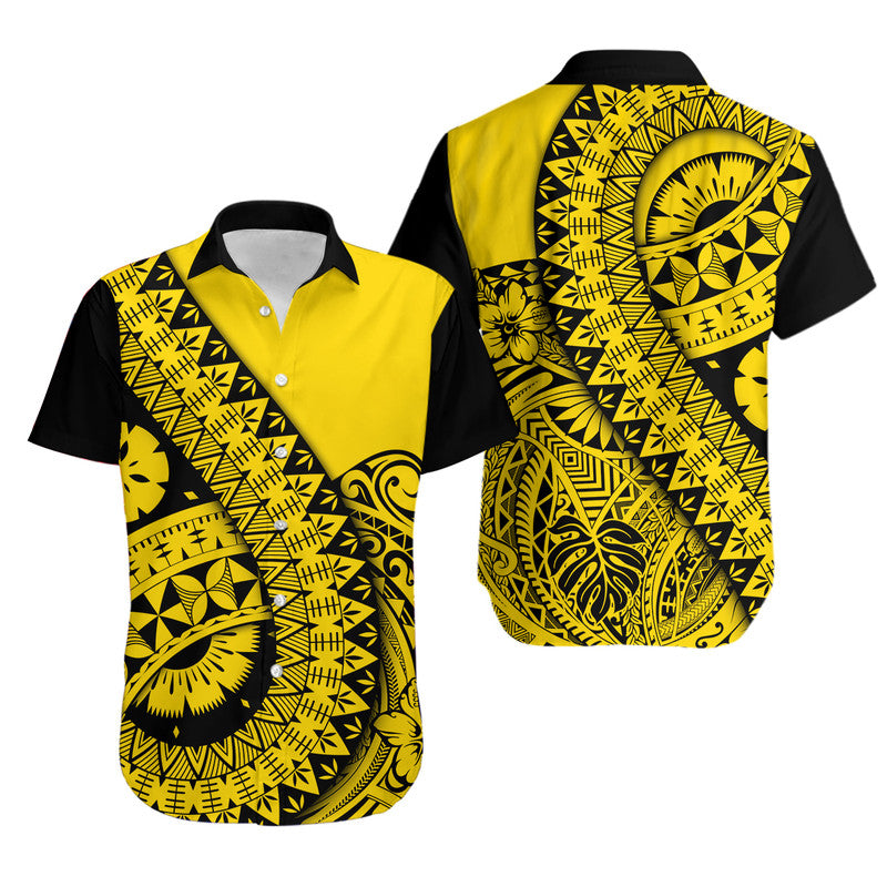 Polynesian Masi Kesa No2 Gold Style Hawaiian Shirt