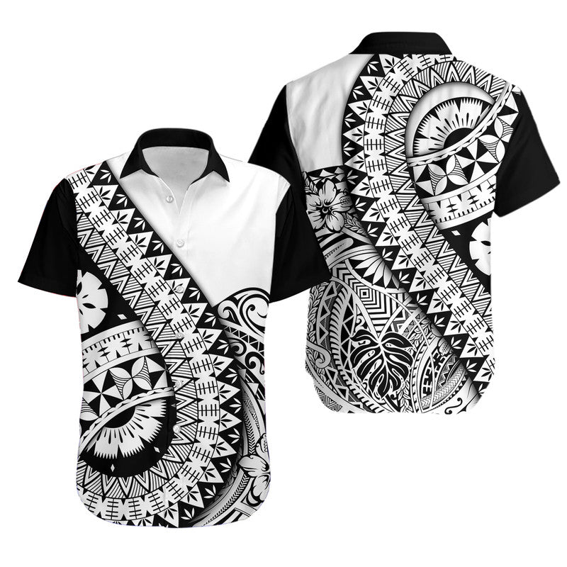 Polynesian Masi Kesa No2 Black Style Hawaiian Shirt
