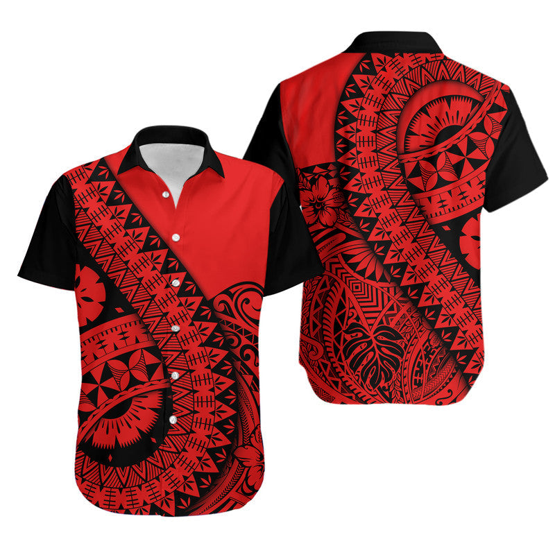 Polynesian Masi Kesa No2 Red Style Hawaiian Shirt