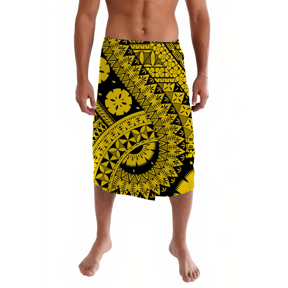 Polynesian Masi Kesa Gold Style Lavalava