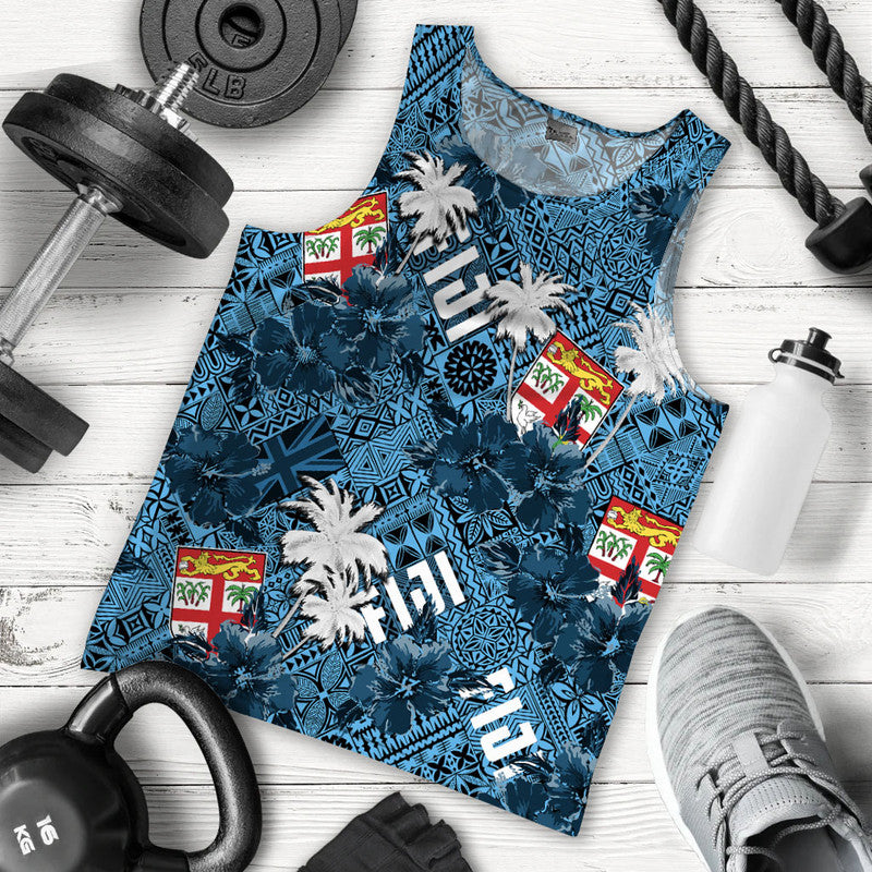 Fiji Hibiscus Men Tank Top Hawaii Style No.1