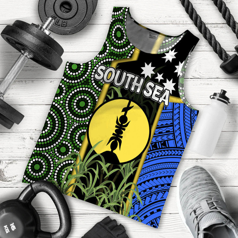 South Sea Islanders Flag Style Men Tank Top New Caledonia