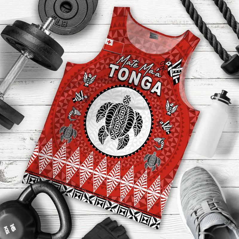 Mate Ma'a Tonga Ngatu Fonu Rugby Men Tank Top