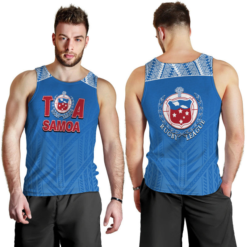 Toa Samoa Rugby Men Tank Top Blue Sky Jersey 2022