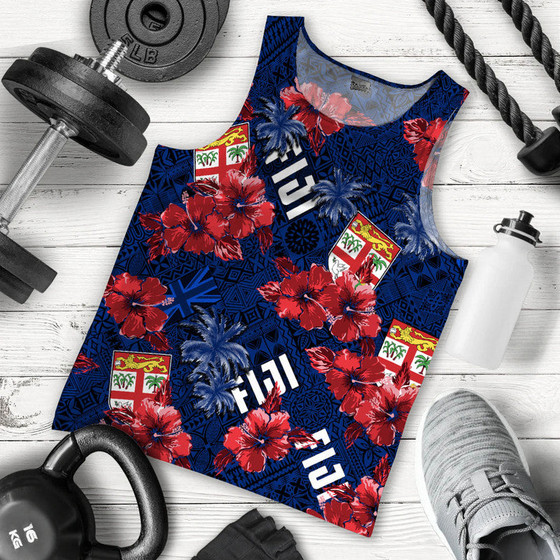 Fiji Hibiscus Men Tank Top Hawaii Style No.2