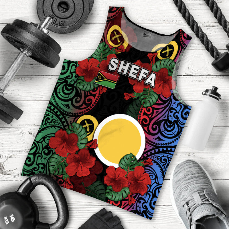 Vanuatu Shefa And Hibiscus Men Tank Top