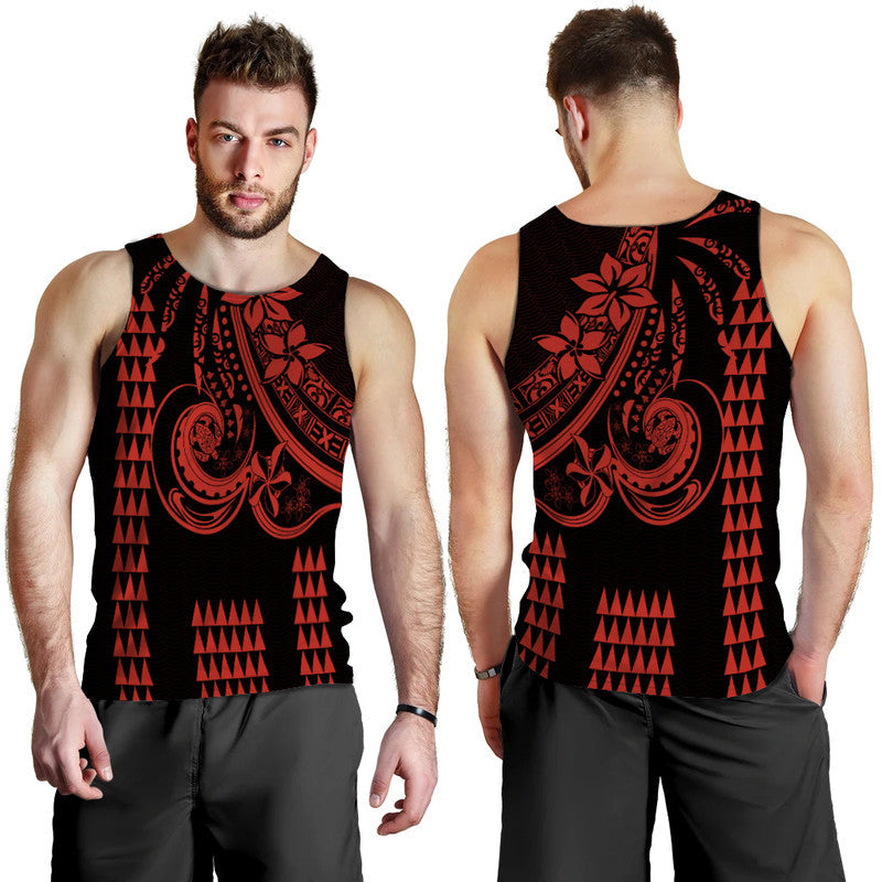 Kakau Hawaiian Polynesian Men Tank Top Red