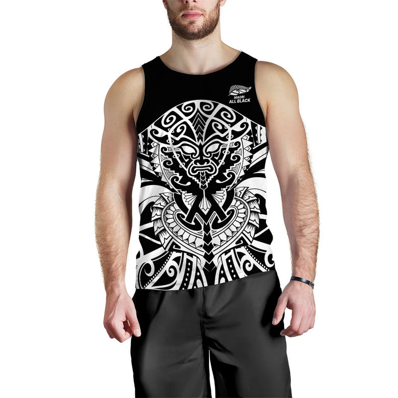 Aotearoa Silver Fern Rugby Sevens Men Tank Top Maori Tribal All Black