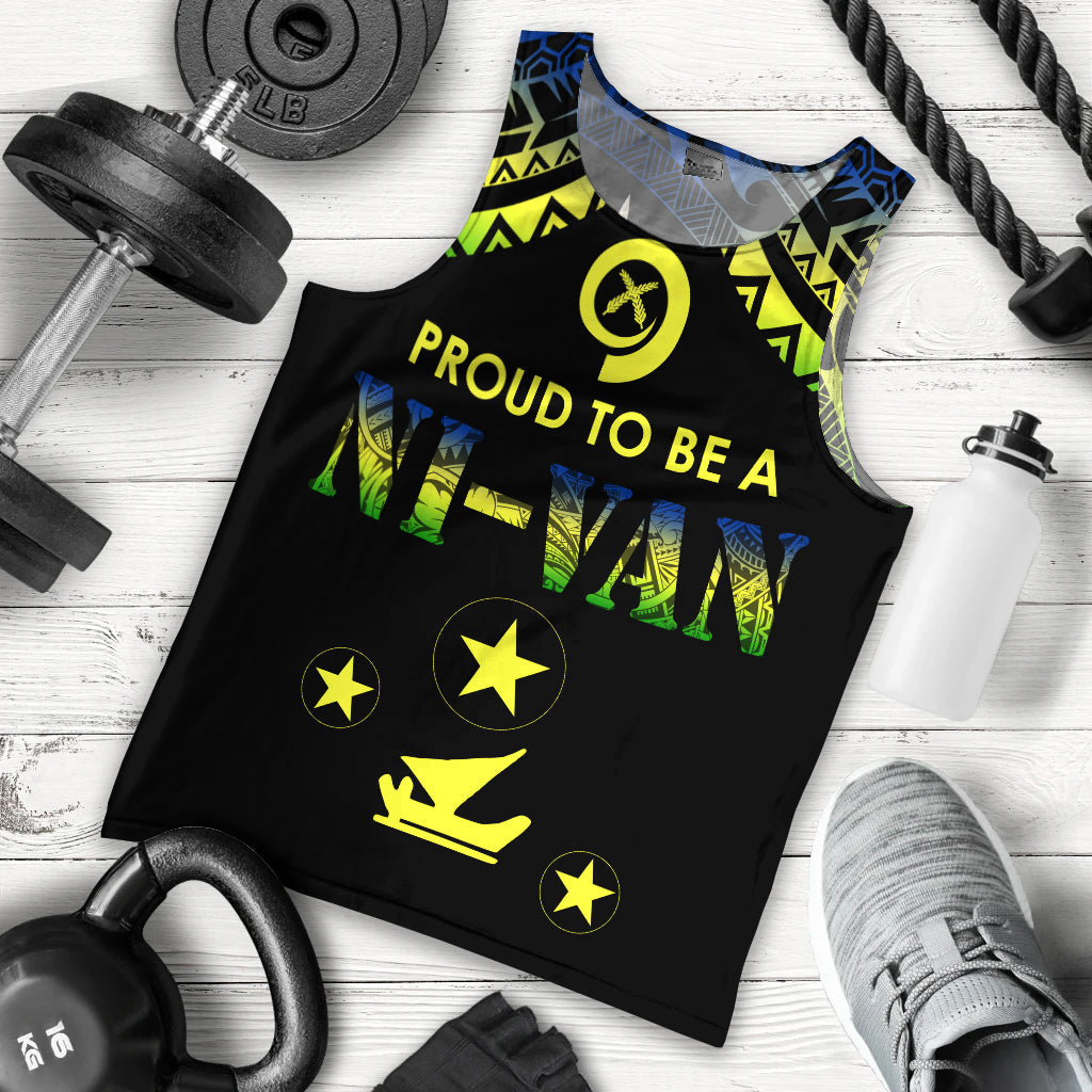 Vanuatu Proud To Be A Ni Van Polynesian Pattern Men Tank Top Malampa Province