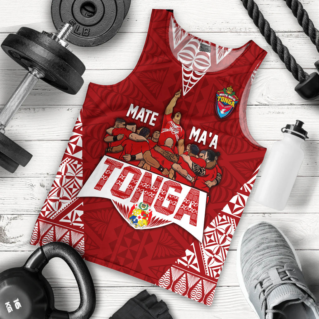 Tonga Rugby Men Tank Top Mate Ma'a Tonga Warriors
