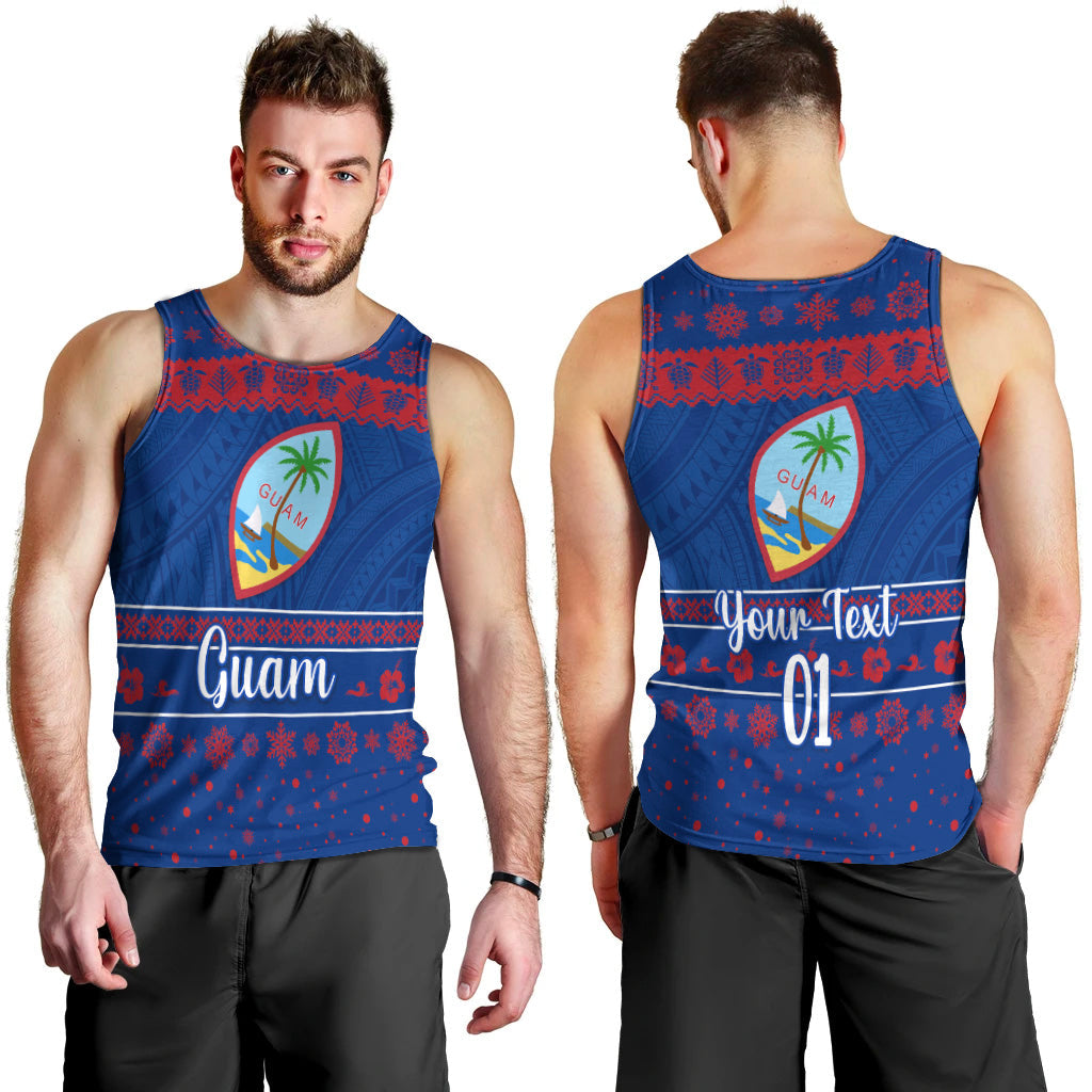 Custom Personalised Guam Christmas Men Tank Top Simple Style