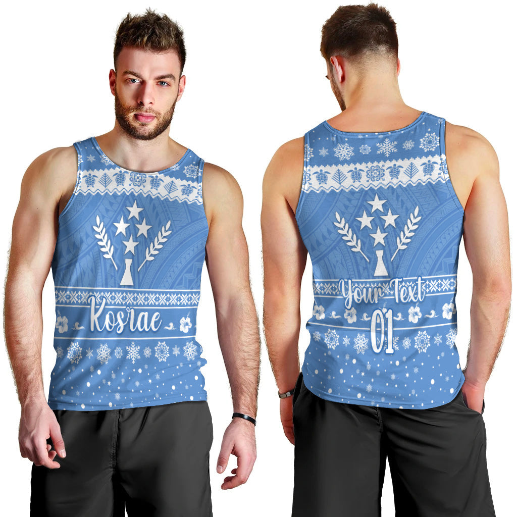 Custom Personalised FSM Kosrae Christmas Men Tank Top Simple Style