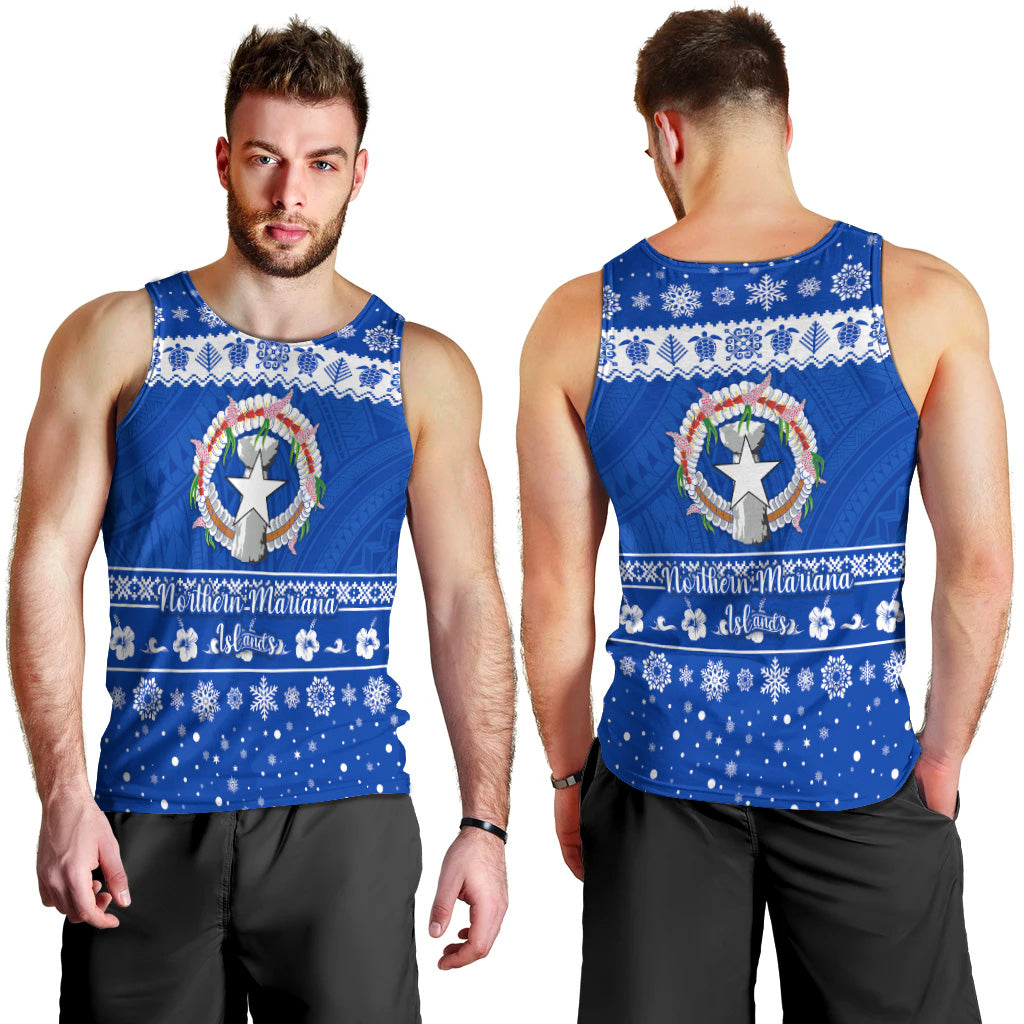 Northern Mariana Islands Christmas Men Tank Top Simple Style