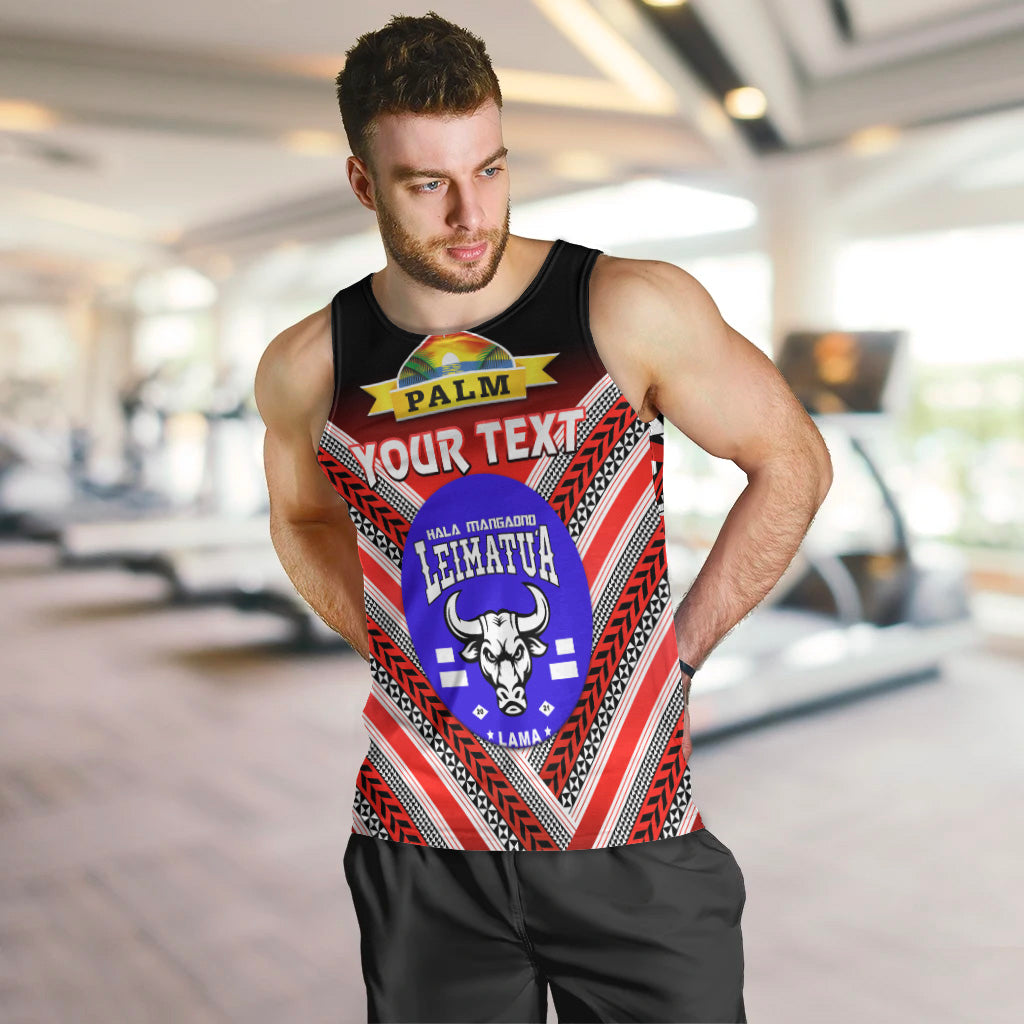 Custom Personalised Mate Ma'a Tonga Men Tank Top Leimatu'a Bulls Creative Style Red NO.1
