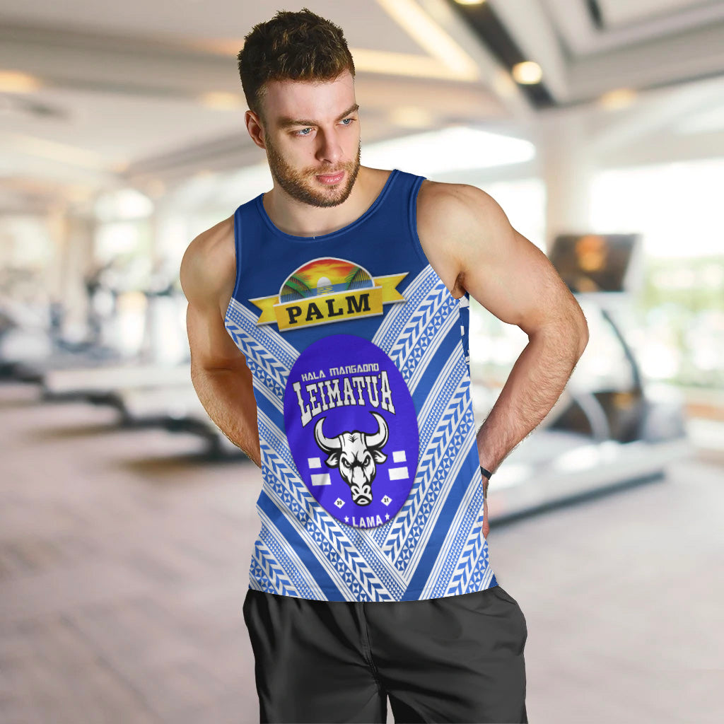 Mate Ma'a Tonga Men Tank Top Leimatu'a Bulls Creative Style Blue NO.1