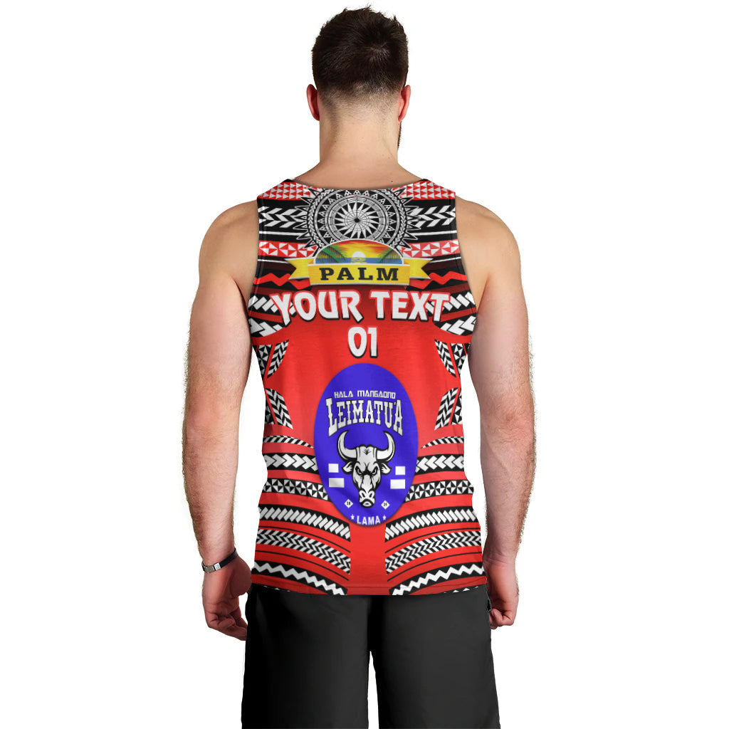 Custom Personalised Mate Ma'a Tonga Men Tank Top Leimatu'a Bulls Creative Style Red NO.1, Custom Text And Number