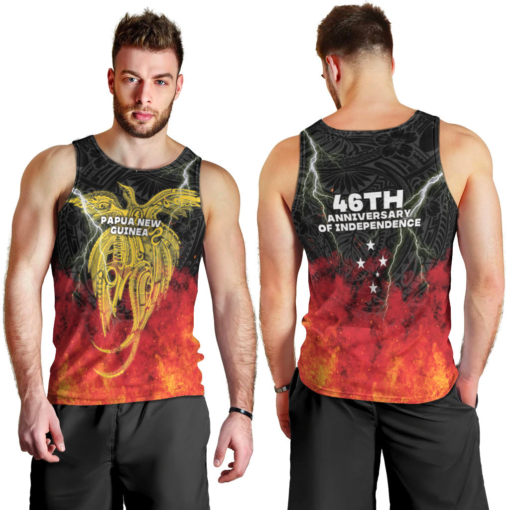 Papua New Guinea Men Tank Top Independence Day Special Style