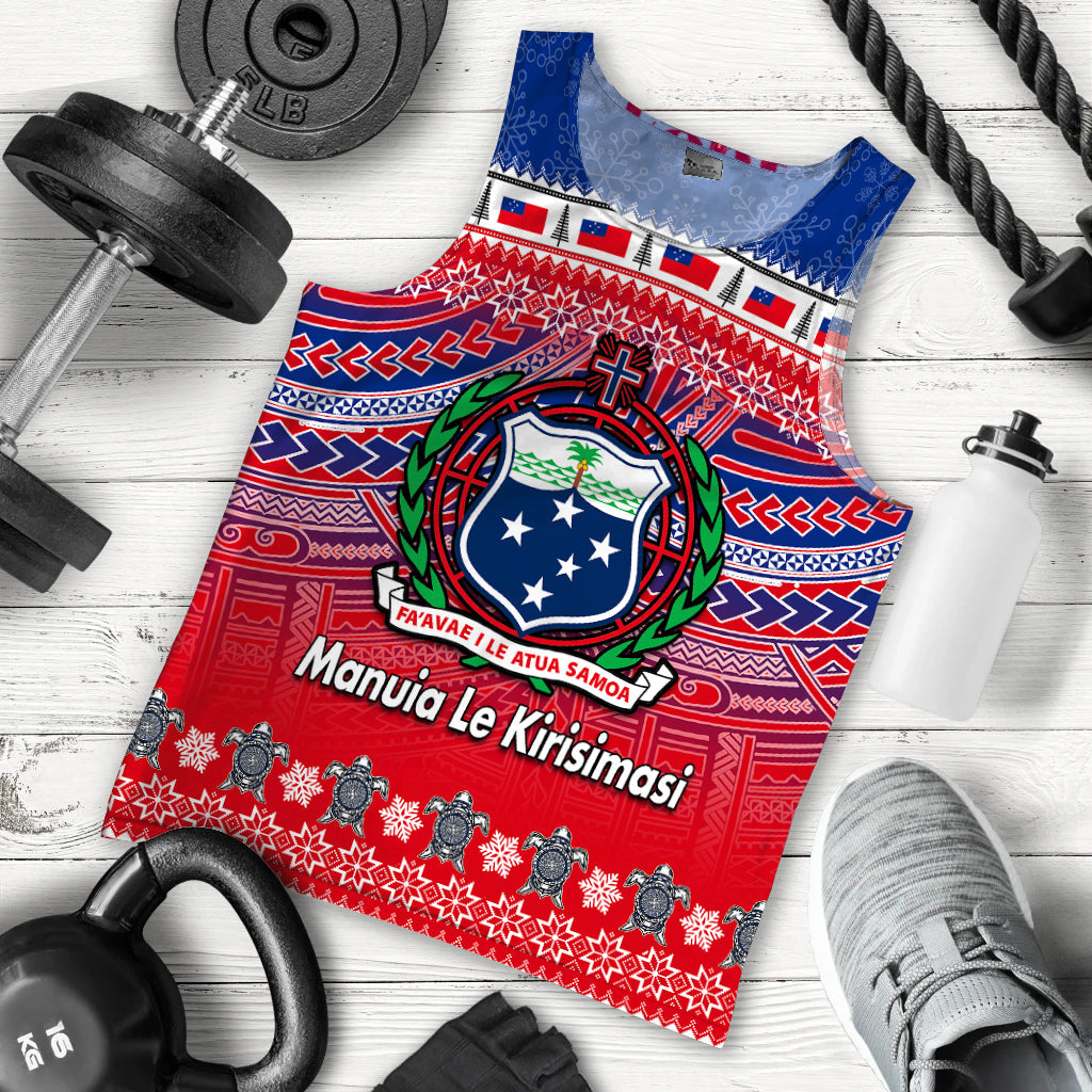 Samoa Christmas Manuia Le Kirisimasi Men Tank Tops