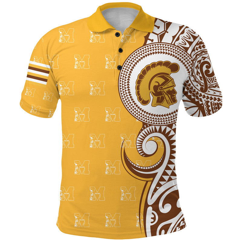 Kaopuiki - Kaikaina Mililani High School Polo Shirt Tribal Kakau