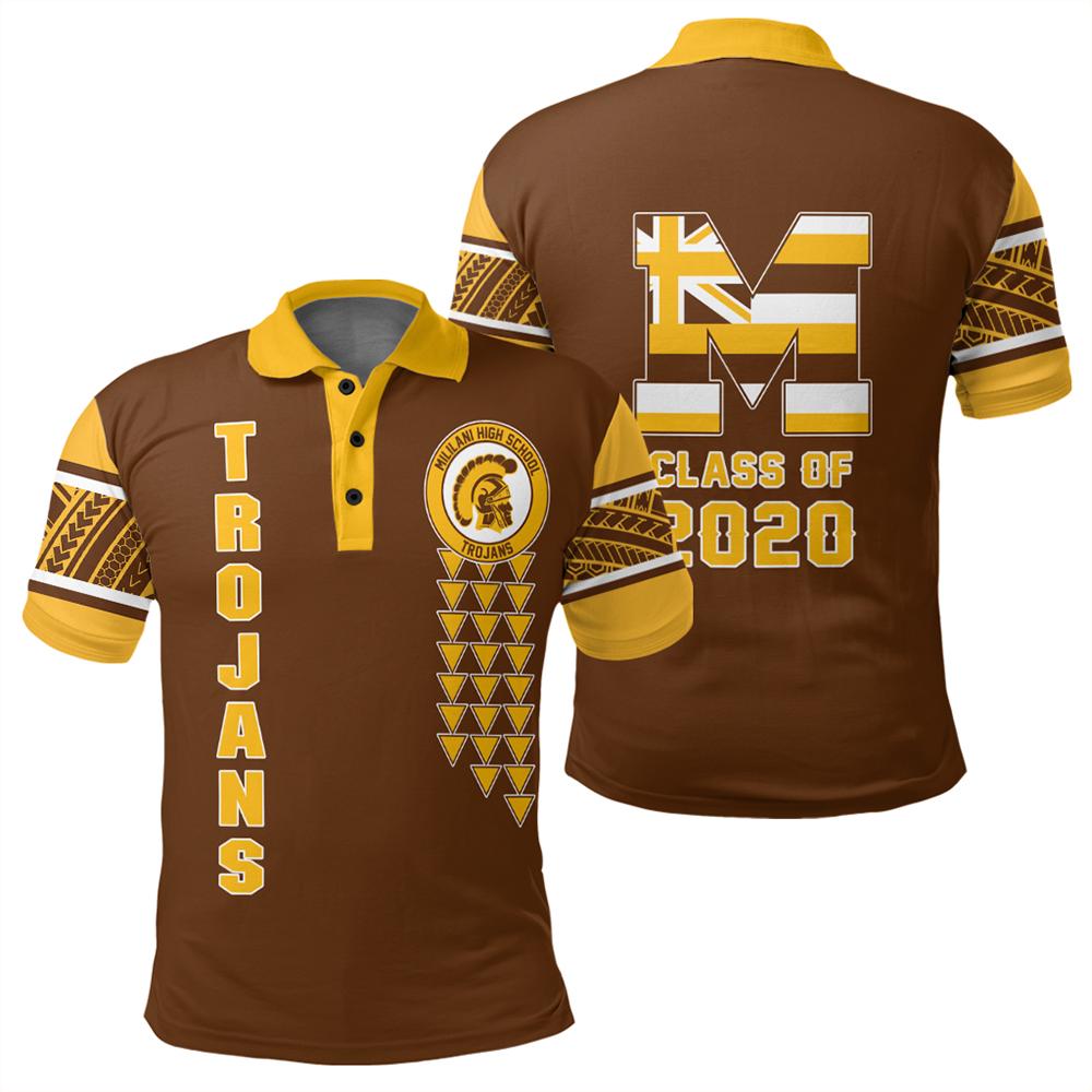 Personalized Hawaii Polo Shirt - Mililani High Custom Your Class Polo Shirt - AH