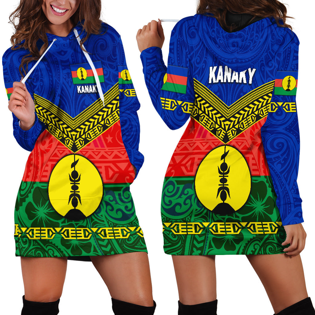 New Caledonia Kanaky Hoodie Dress Kanaky Vibes