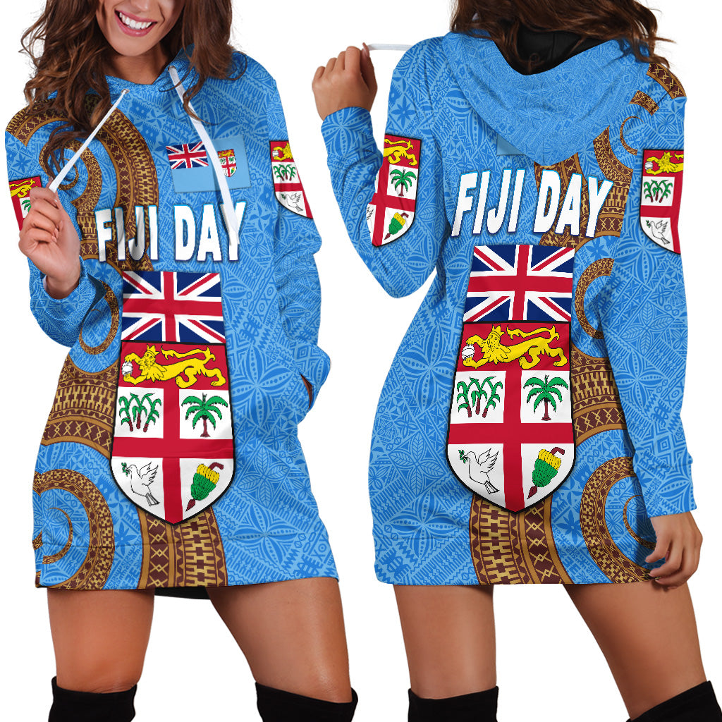 Fiji Day Hoodie Dress Independence Anniversary Simple Style