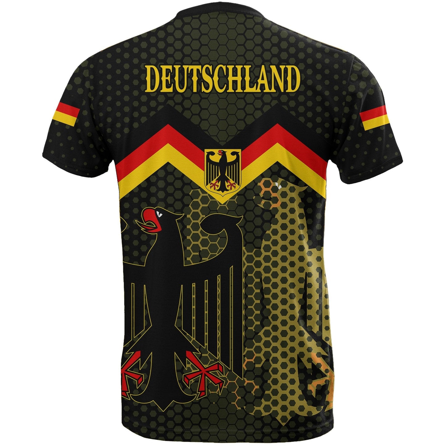 Germany Coat Of Arms T Shirt Black 02