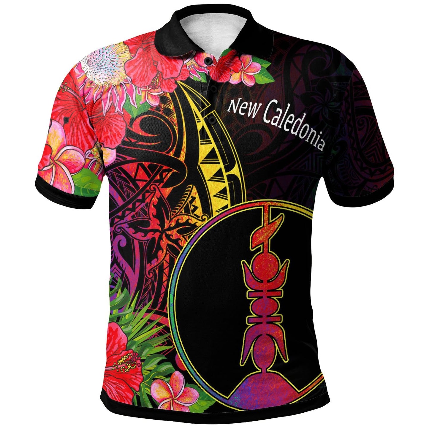 New Caledonia Polo Shirt - Tropical Hippie Style
