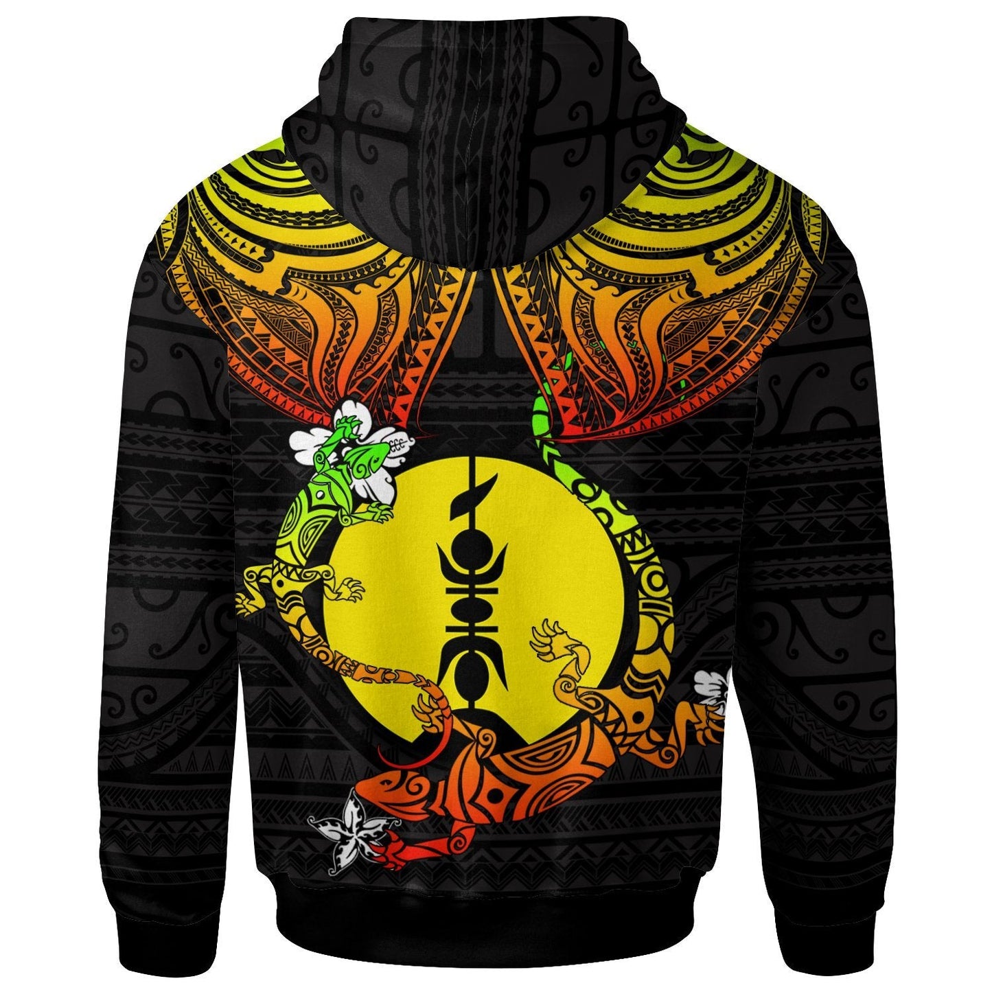 New Caledonia Zip Up Hoodie Lizard Good Chest
