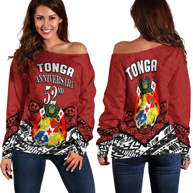 Tonga Off Shoulder Sweater Independence Anniversary Special Version 2022