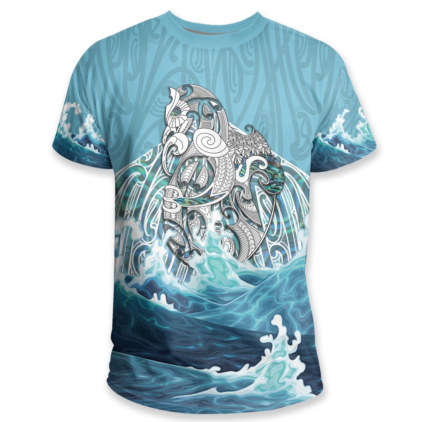 Maori Manaia The Blue Sea T Shirt