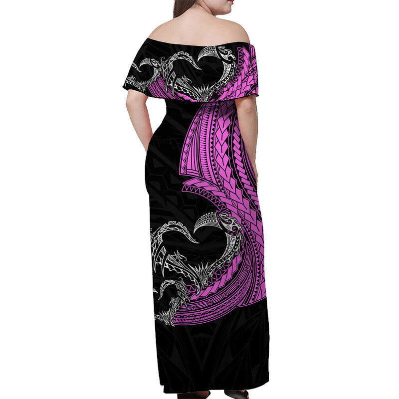 (Custom Personalised) Matching Outfits For Couples Polynesian Valentine Combo Dress And Shirt Heart Tattoo Pink Style