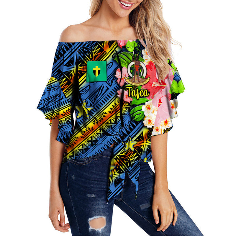 Vanuatu Tafea Off Shoulder Waist Wrap Top Independence Be Proud
