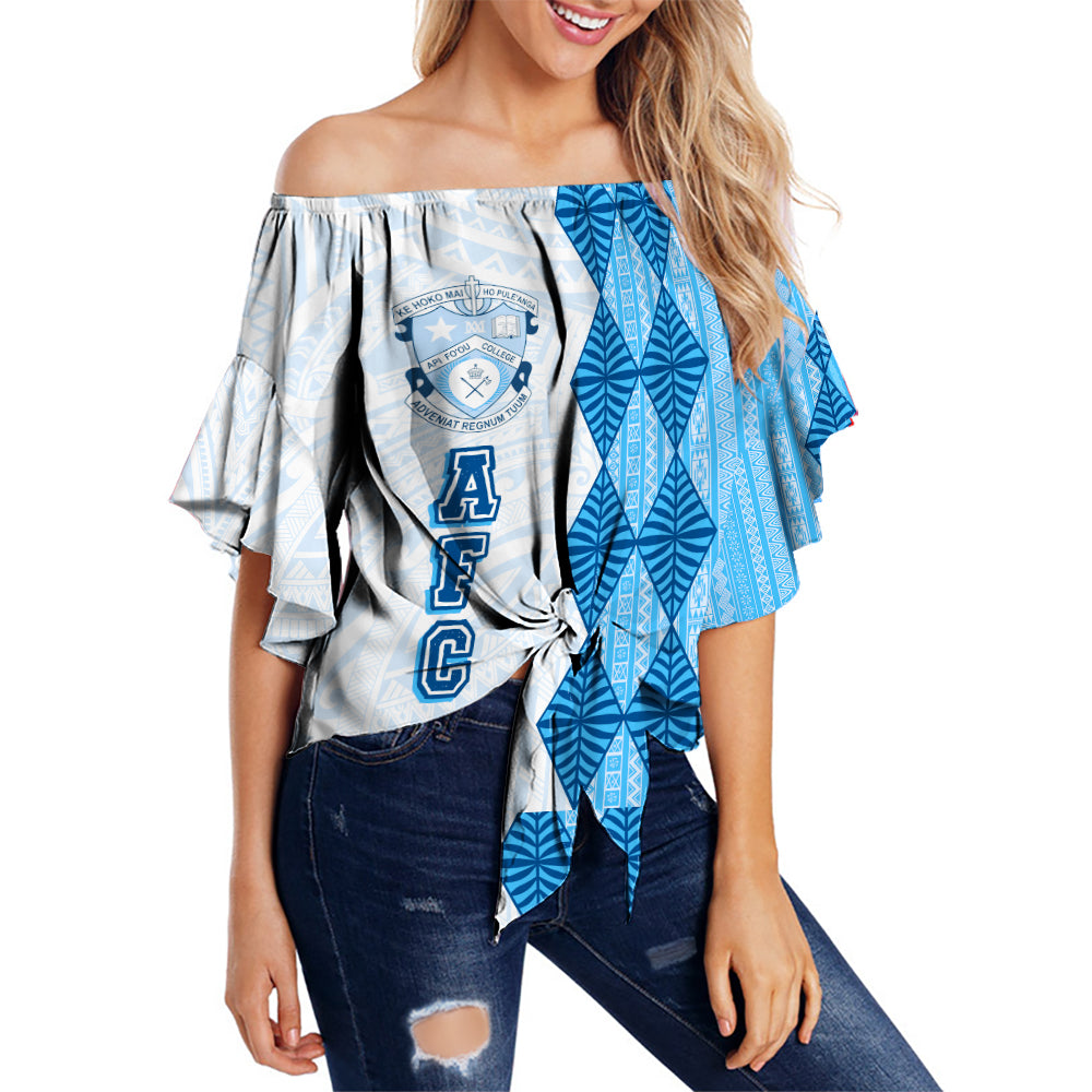 Tonga Kolisi Apifo'ou Off Shoulder Waist Wrap Top Simple Tapa