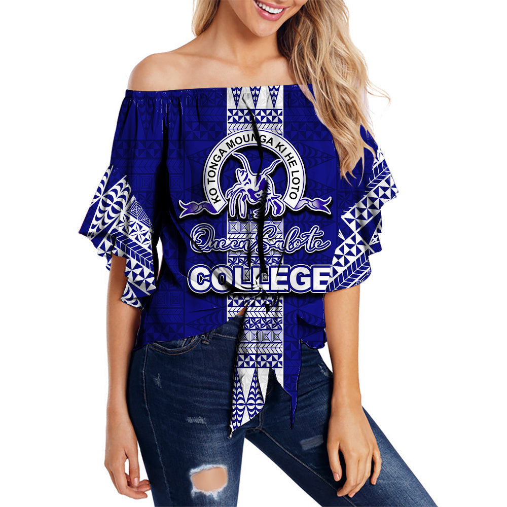 Queen Salote College Shoulder Waist Wrap Top Tonga Simple Style