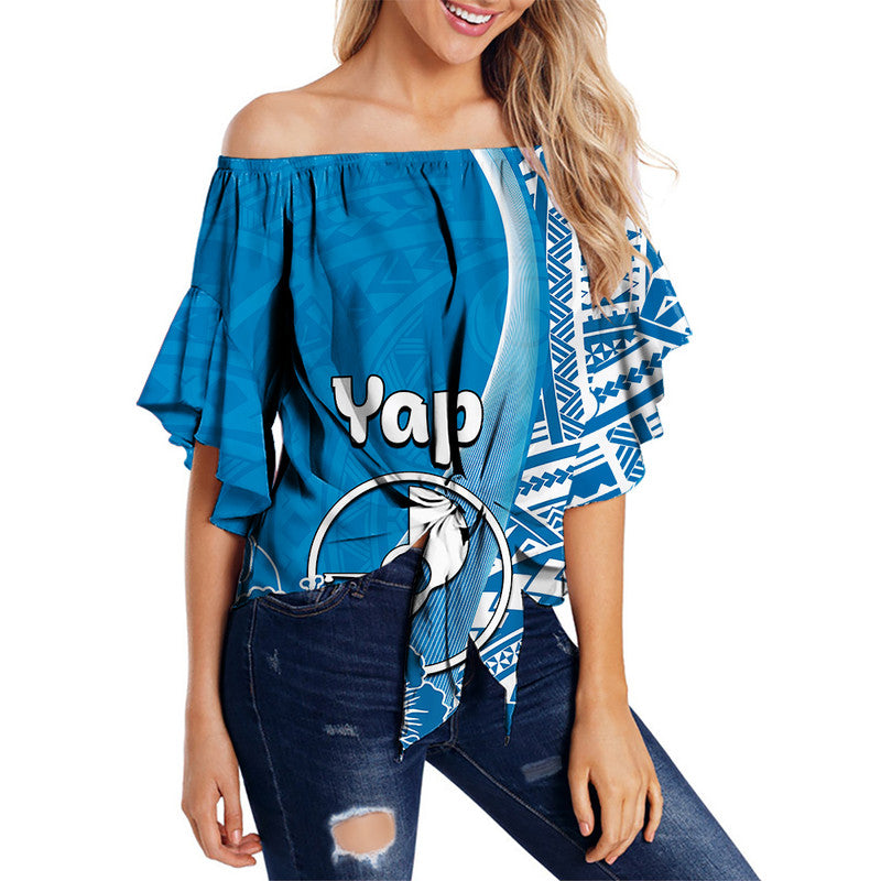 Yap Of Micronesia Off Shoulder Waist Wrap Top Vibe Style