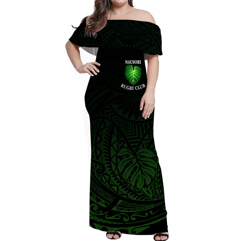 Fiji Nausori Rugby Off Shoulder Long Dress Original Style