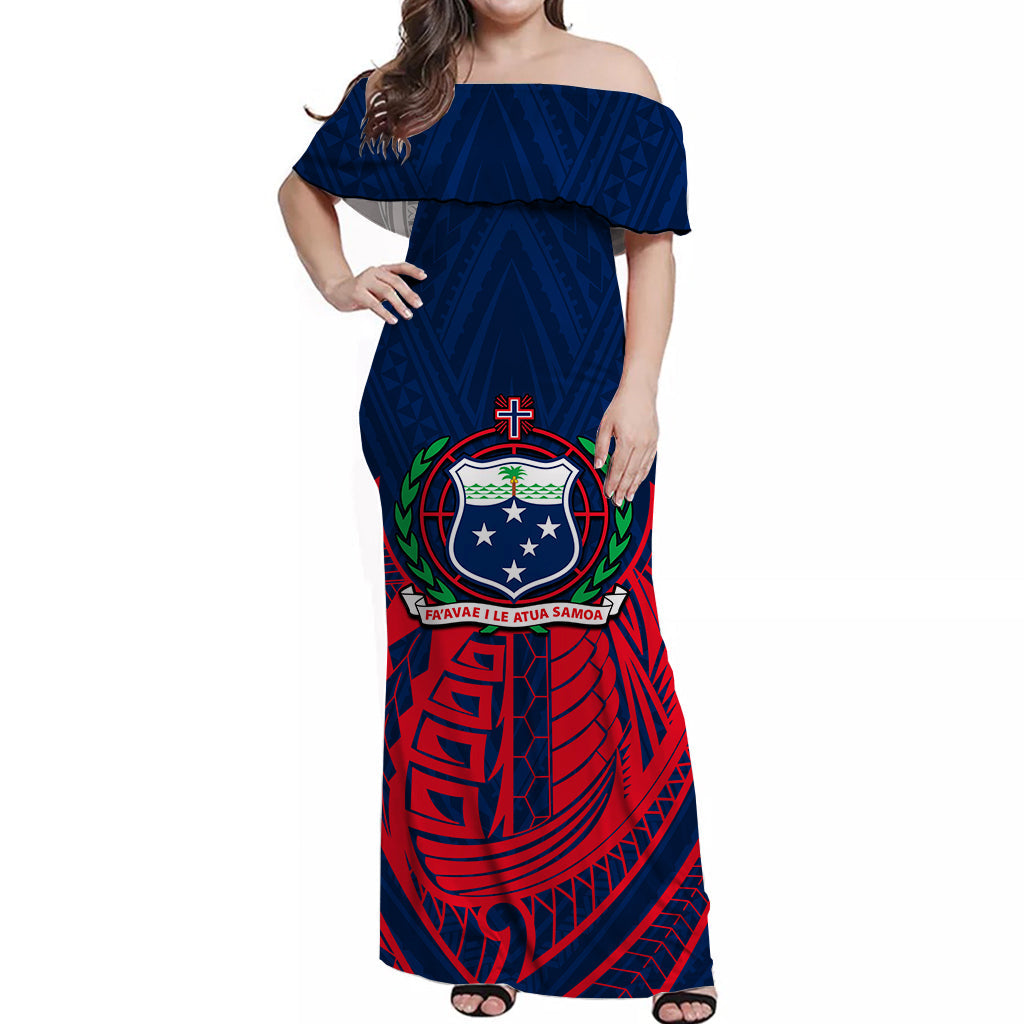 Samoa Off Shoulder Long Dress No.1