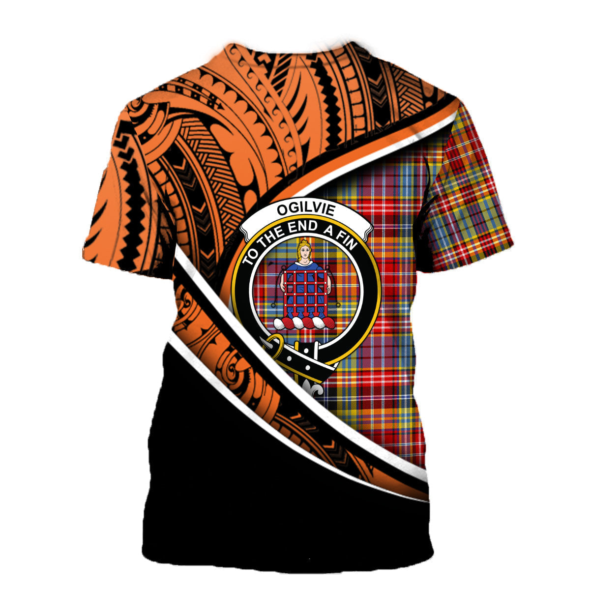 Printivon Ogilvie (Ogilvy) of Airlie Ancient T Shirt Pattern Polynesian