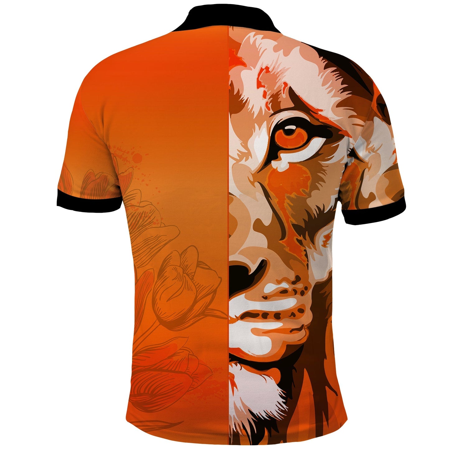 Netherlands Polo Shirt Style Lusty Dutch Lion
