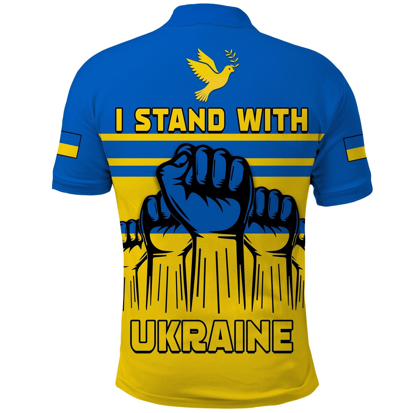 Custom Ukraine Polo Shirt Strong Ukrainian