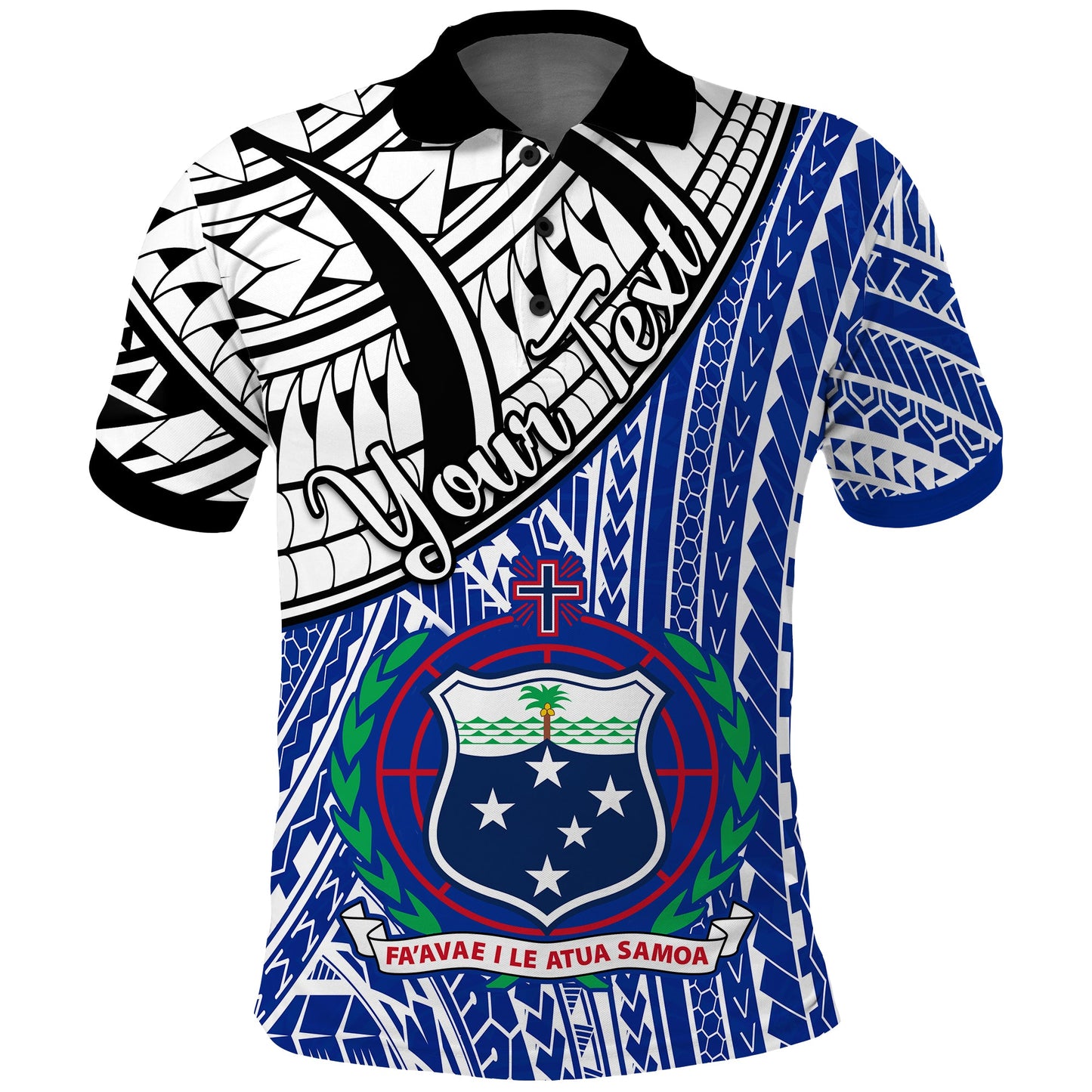 Custom Personalised Samoa Polo Shirt Samoan Pattern Newest