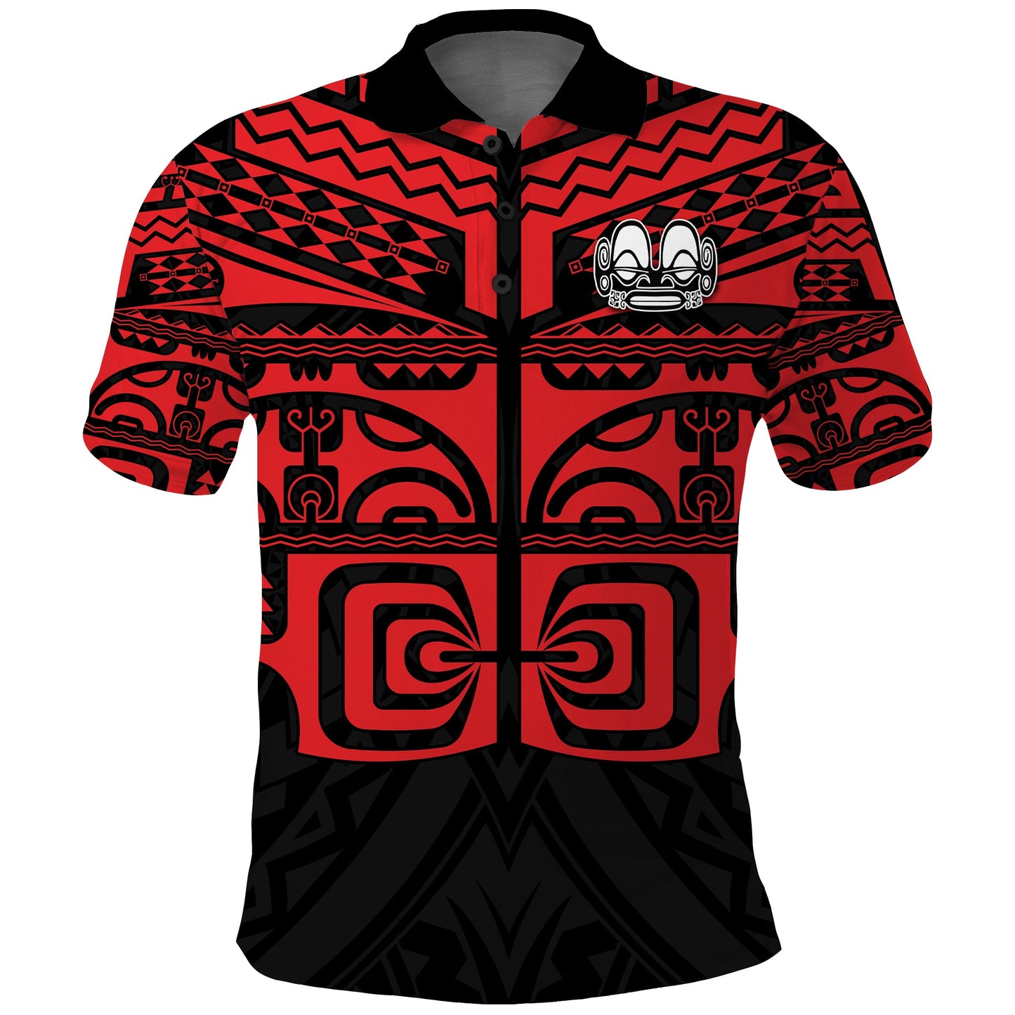 Marquesas Islands Polo Shirt - Marquesas Tattoo Ver.02
