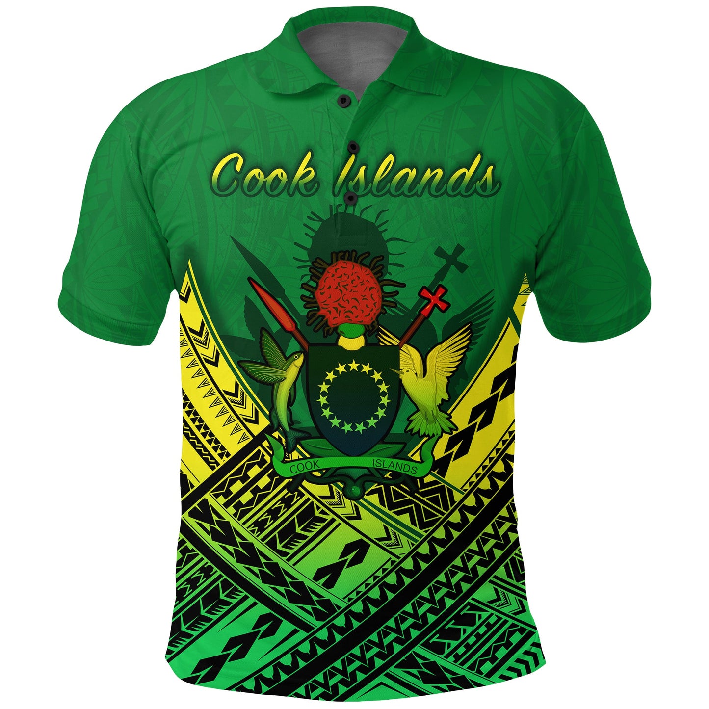 Cook Islands Rugby Polo Shirt Simple Polynesian