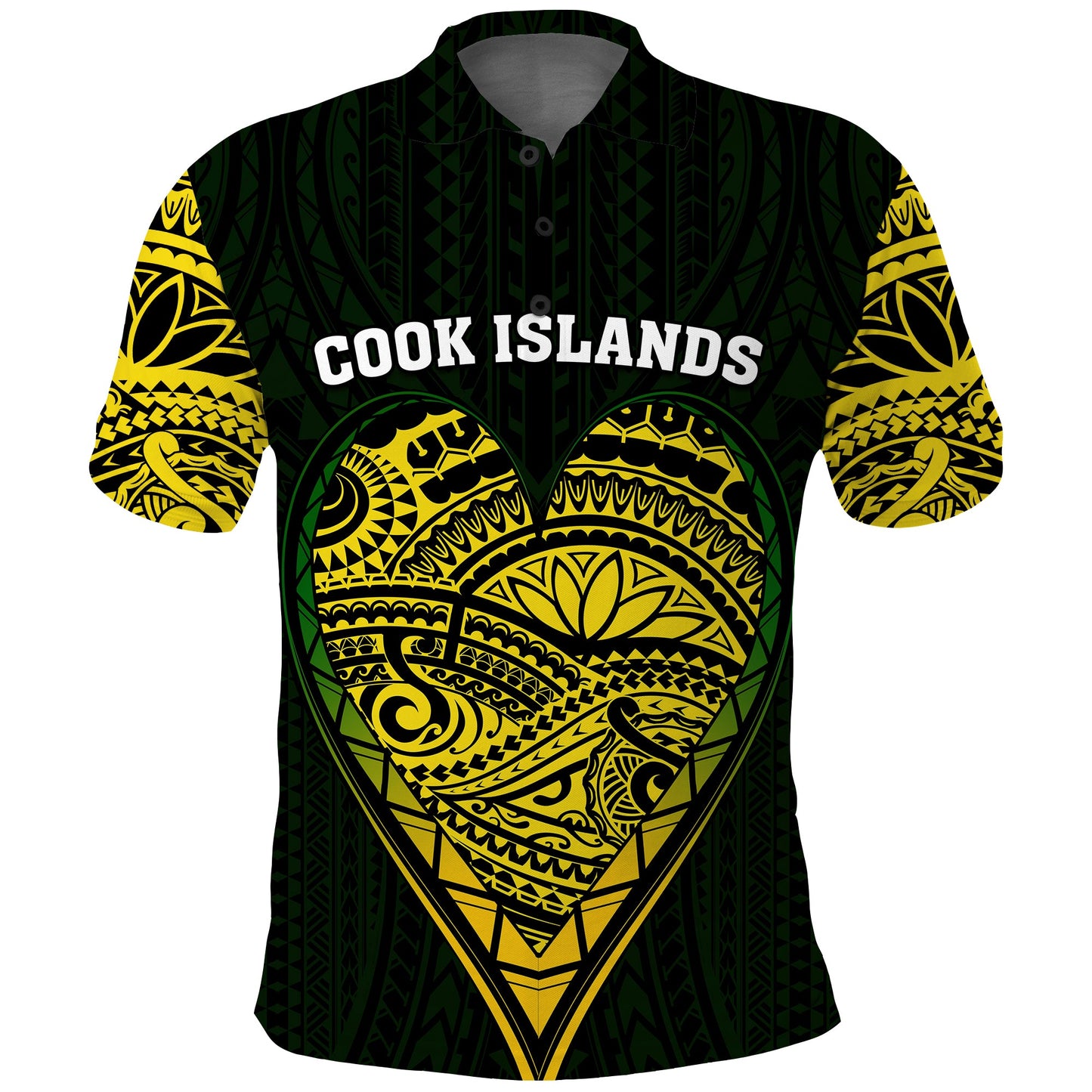 Cook Islands Pattern Polo Shirt Always In My Heart