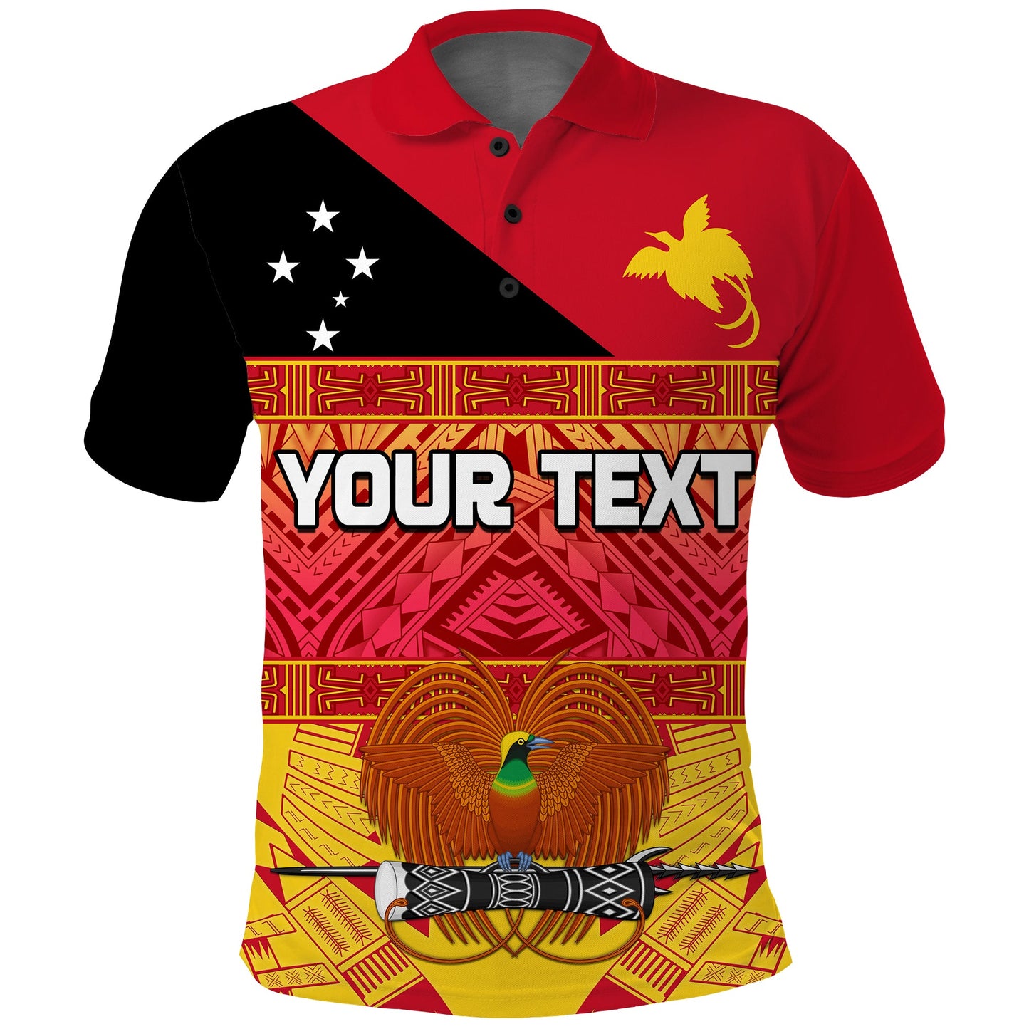 Custom Personalised Papua New Guinea - Kumuls Polo Shirt