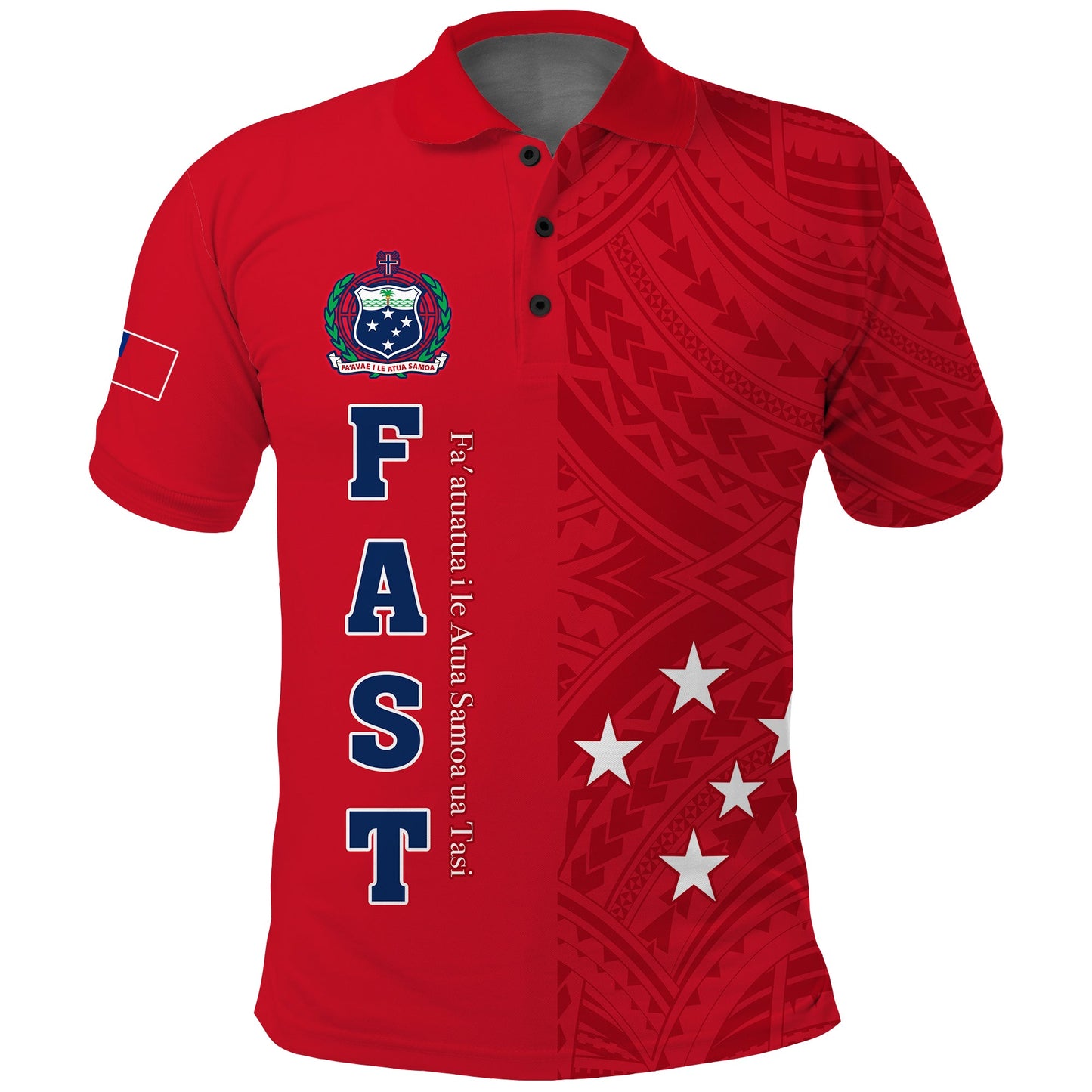 F.A.S.T Samoa Polo Shirt We Ready Polynesian Samoan