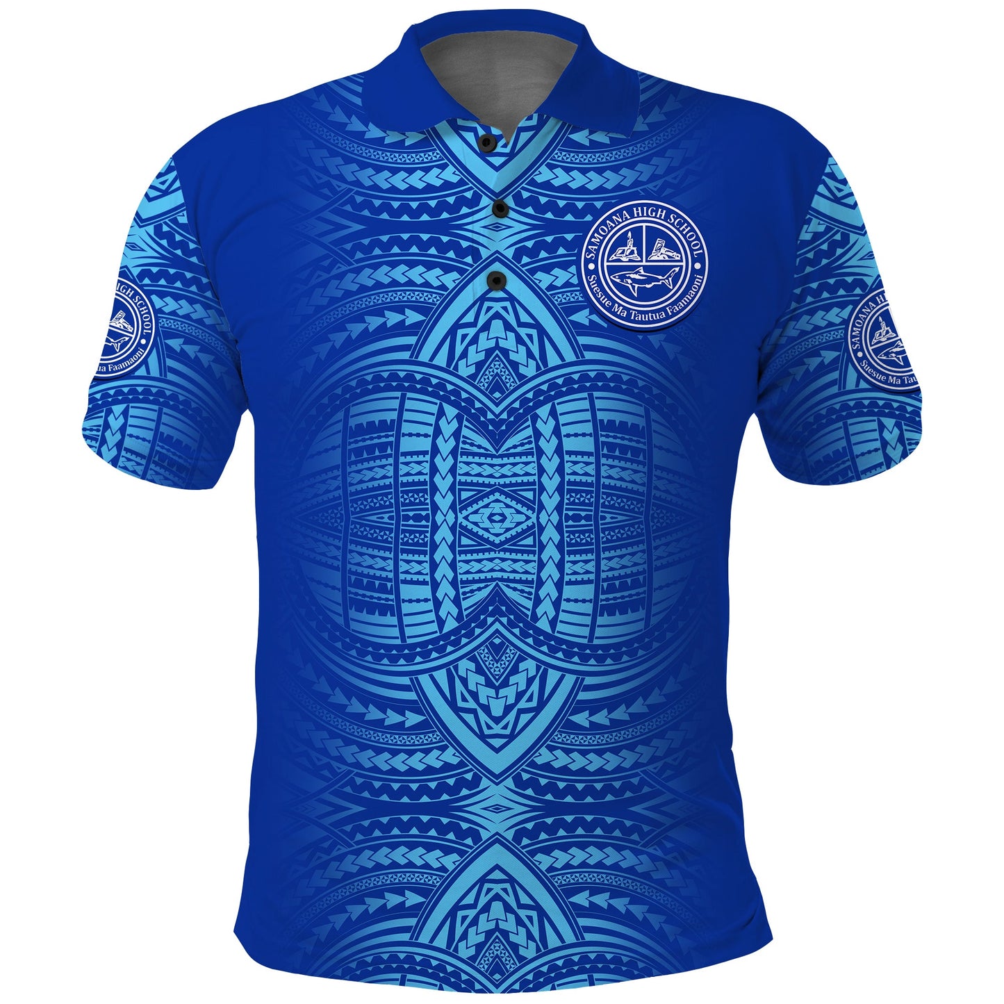 Samoana High School Class Of 95 Samoana Sharks Polo Shirt Ver.02